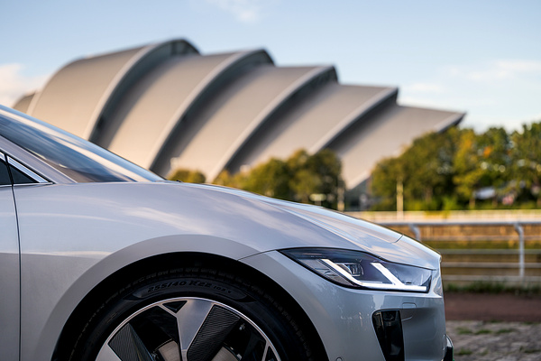 Jaguar I-Pace EV400 headlights view