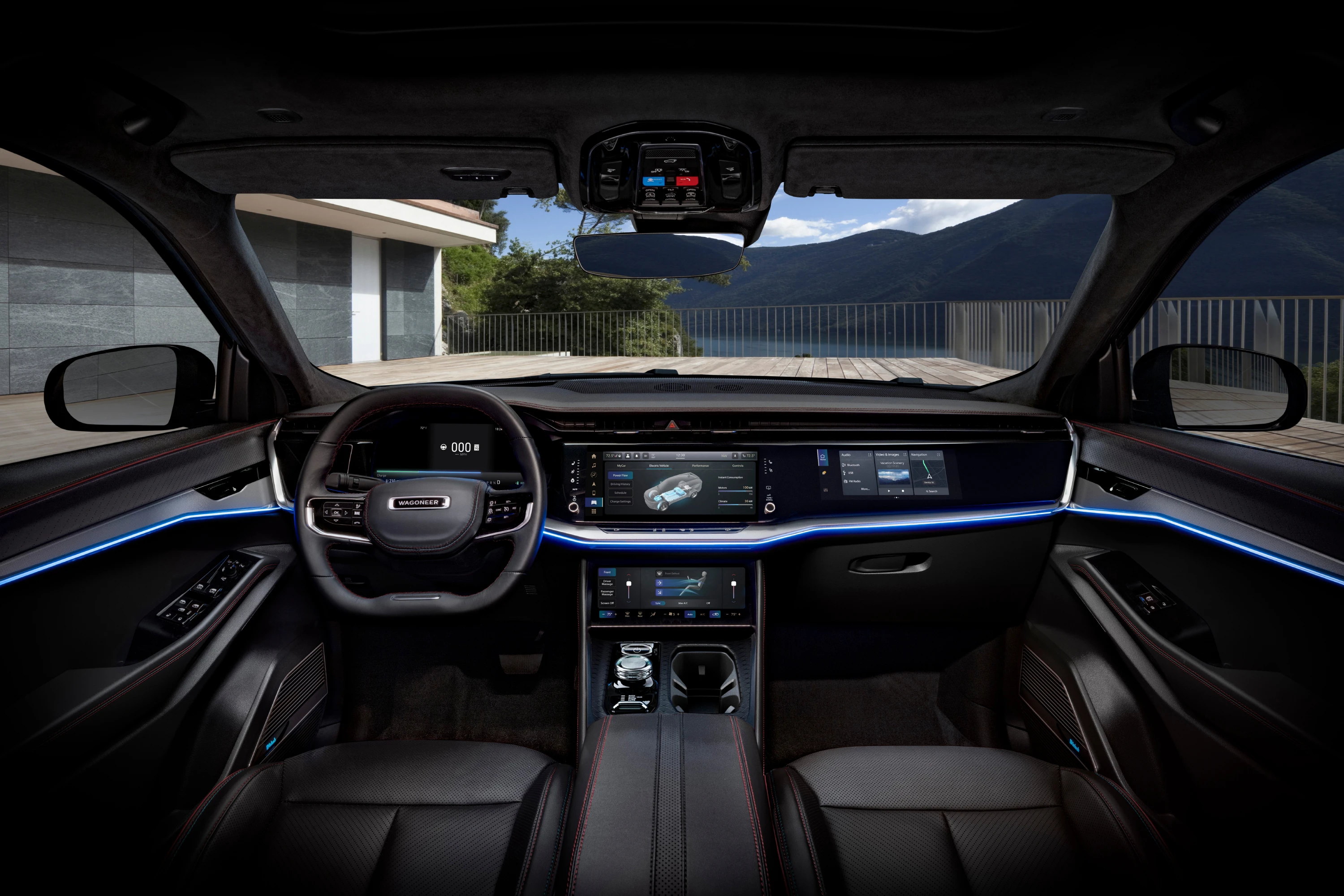 Jeep Wagoneer S interior view
