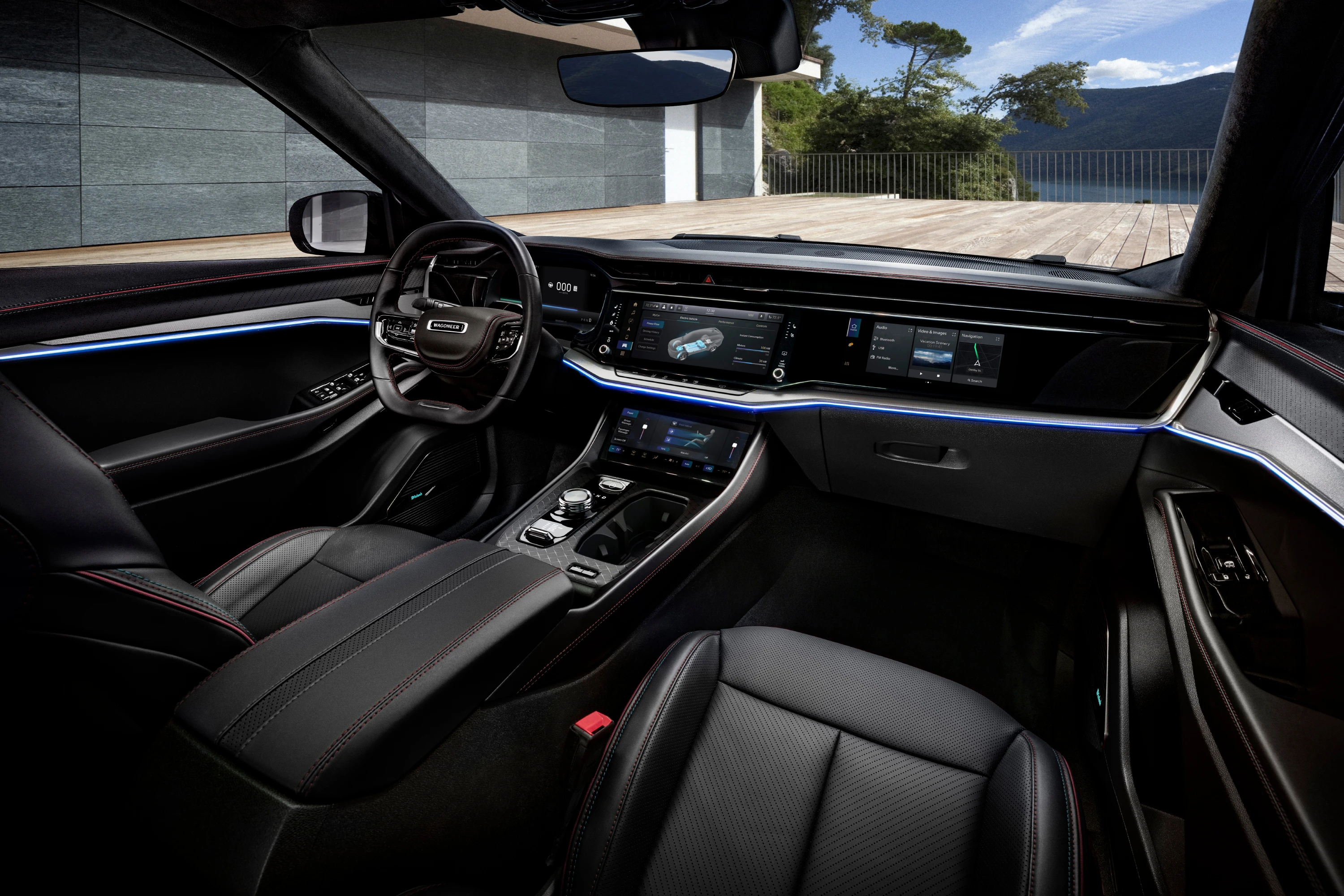 Jeep Wagoneer S interior view