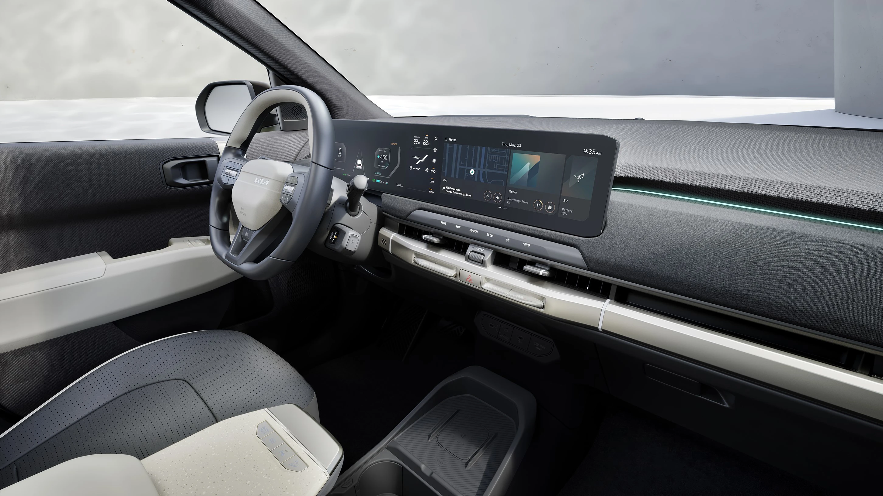 Kia EV3 Long Range screens view