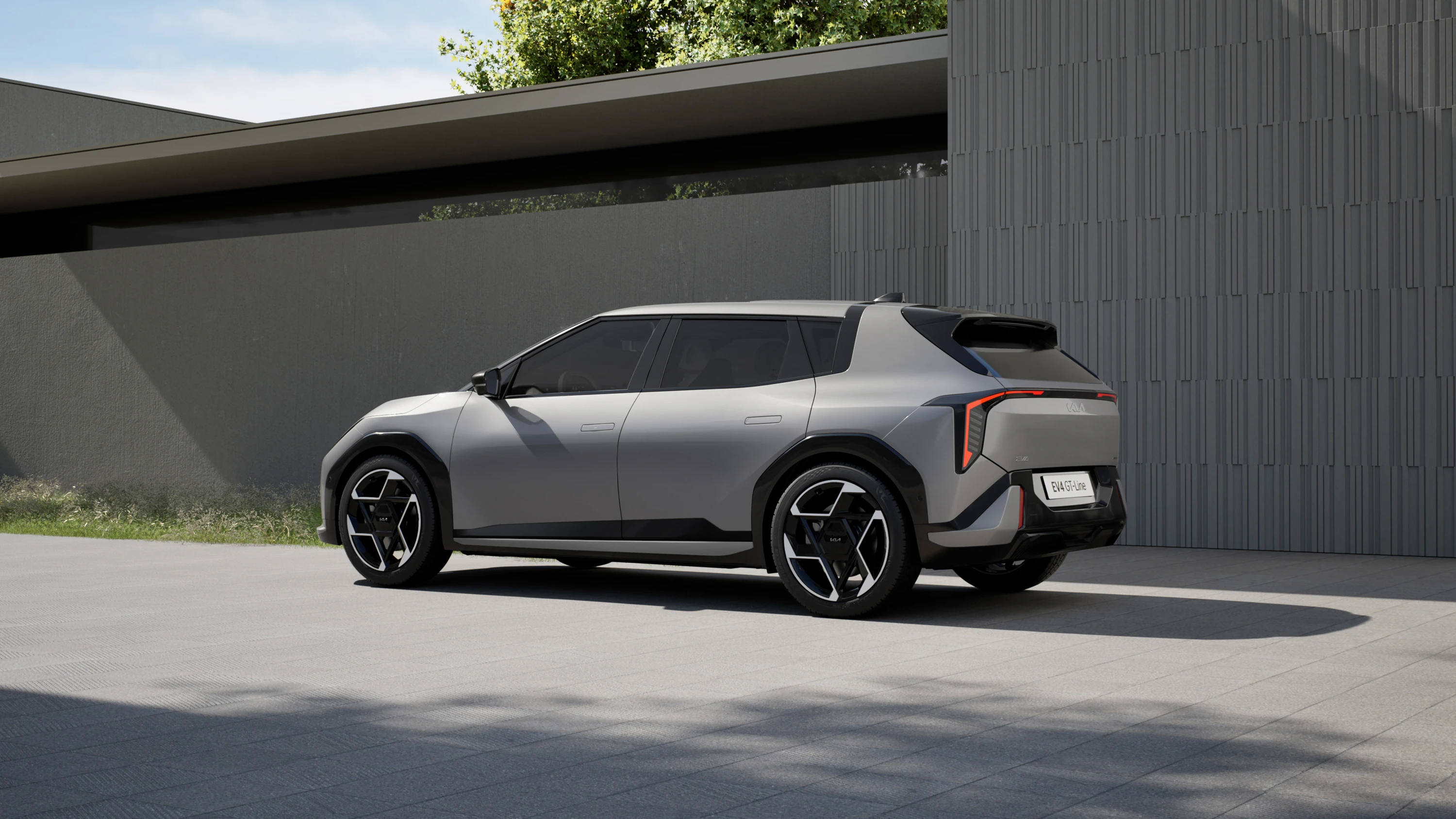 Kia EV4 hatchback Long Range exterior view