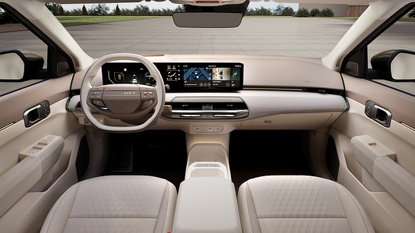 Kia EV4 hatchback Long Range screens view