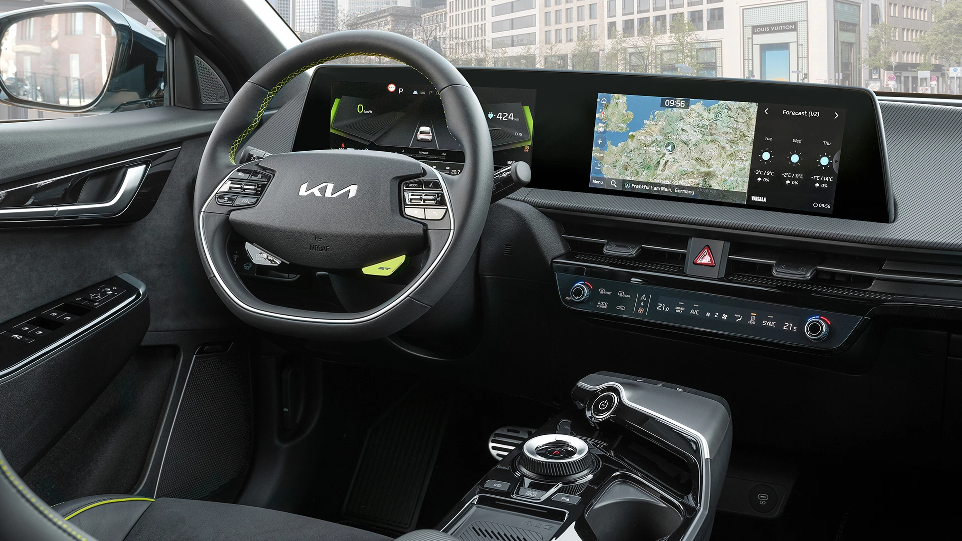 Kia EV6 GT screens view