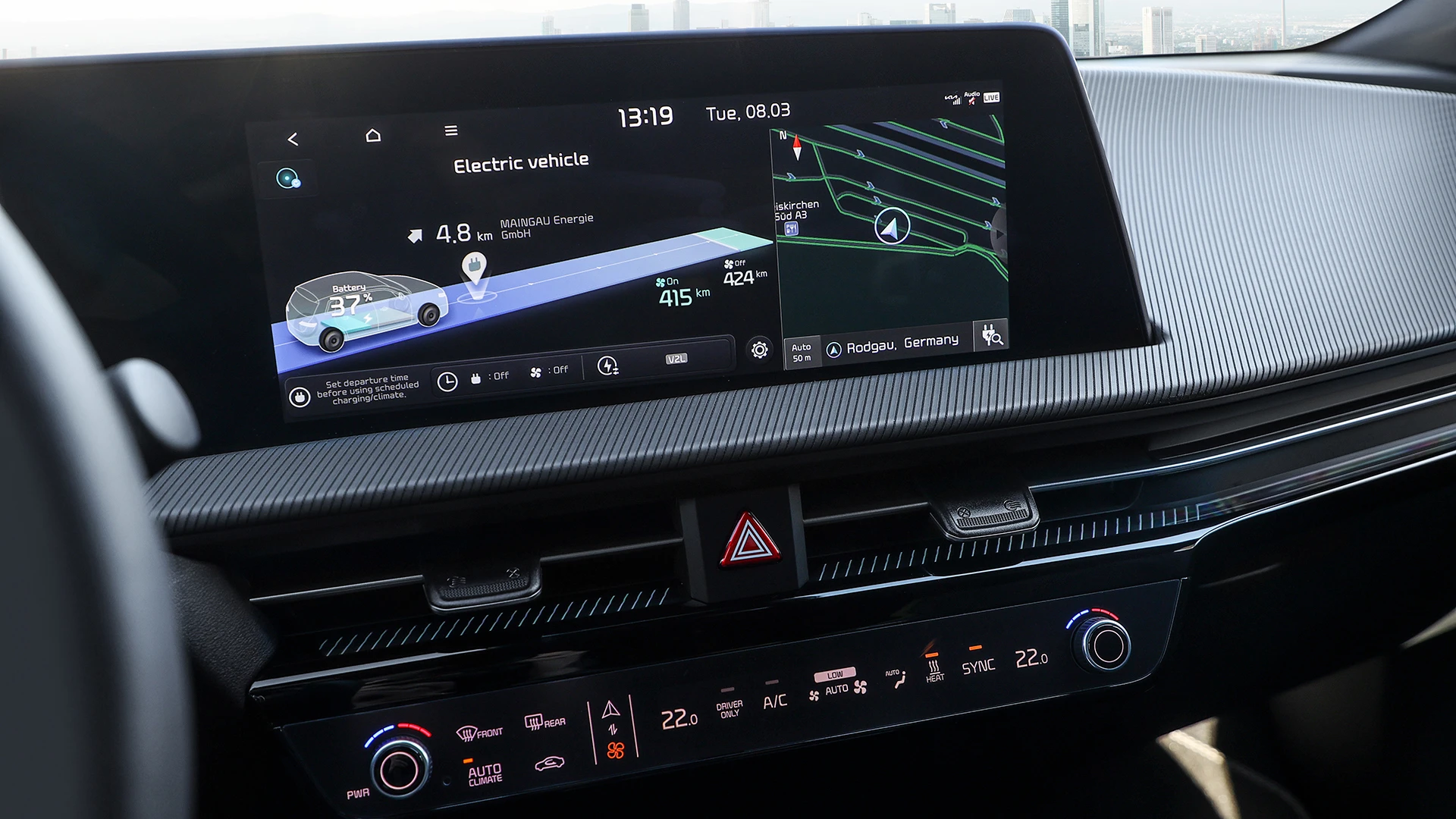 Kia EV6 GT screens view
