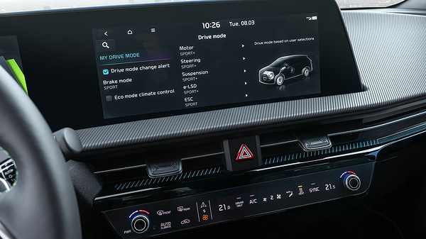 Kia EV6 GT screens view