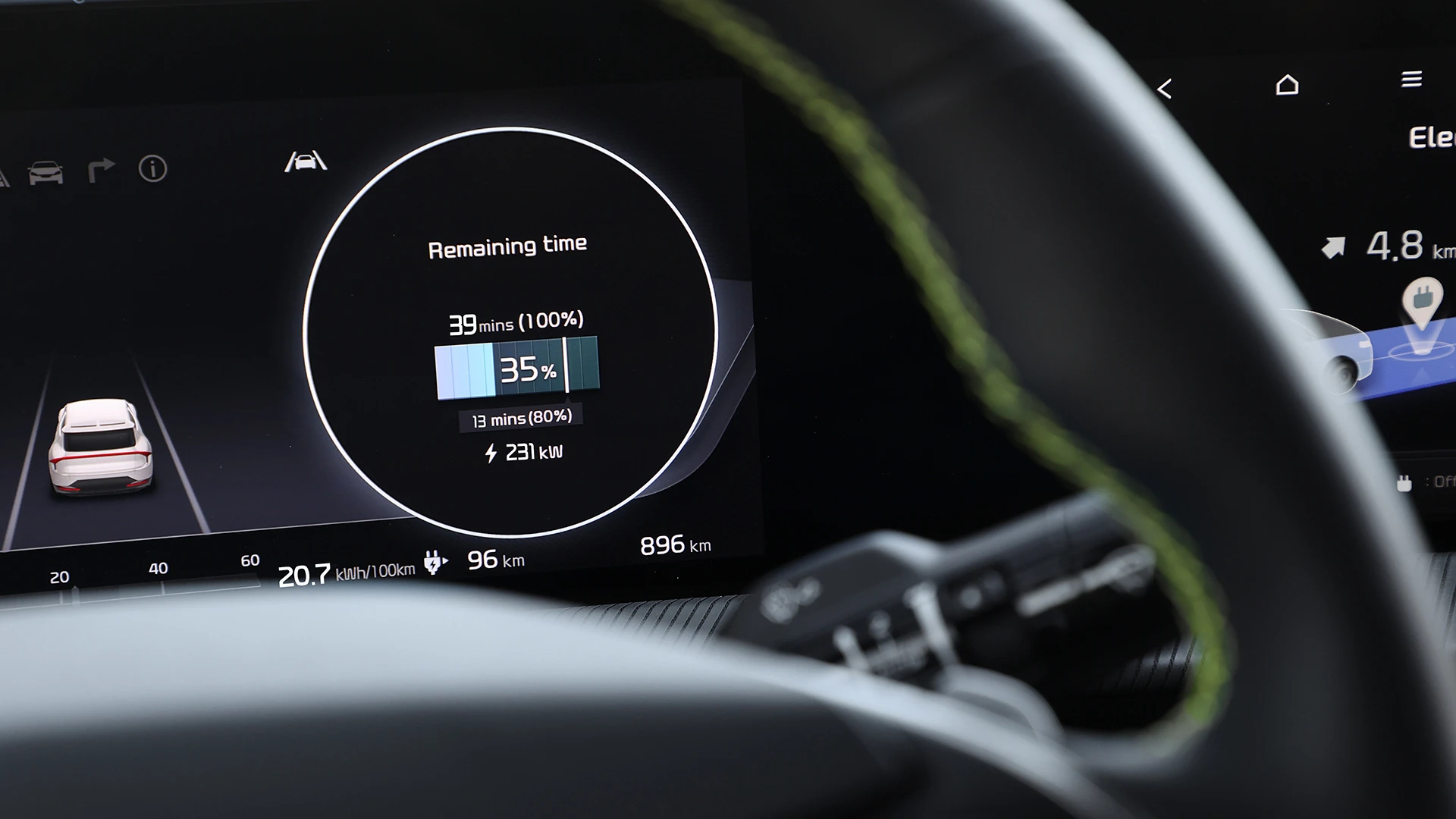 Kia EV6 GT (GEN1) charging view
