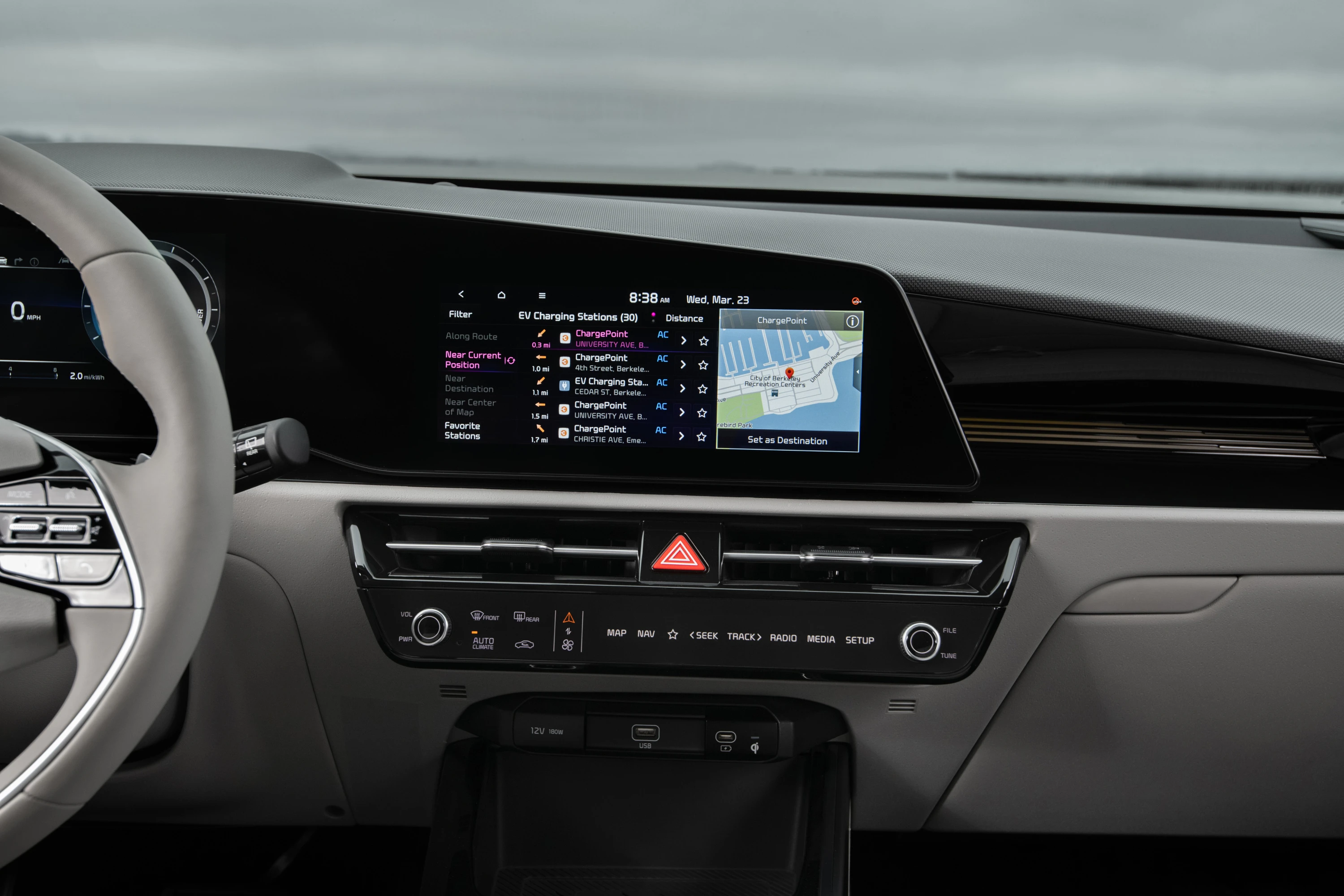 Kia Niro EV screens view
