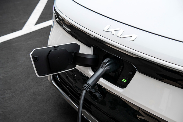 Kia Niro EV charging view