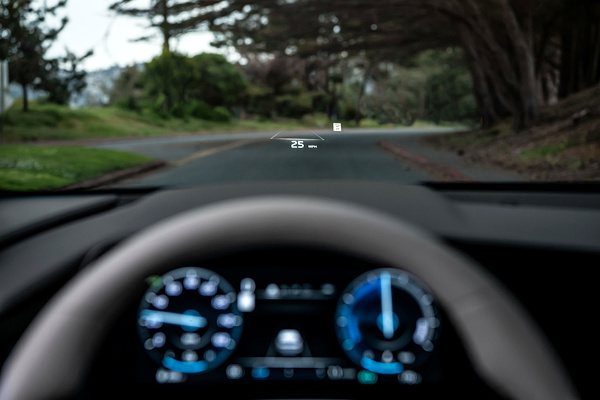 Kia Niro EV headupdisplay view