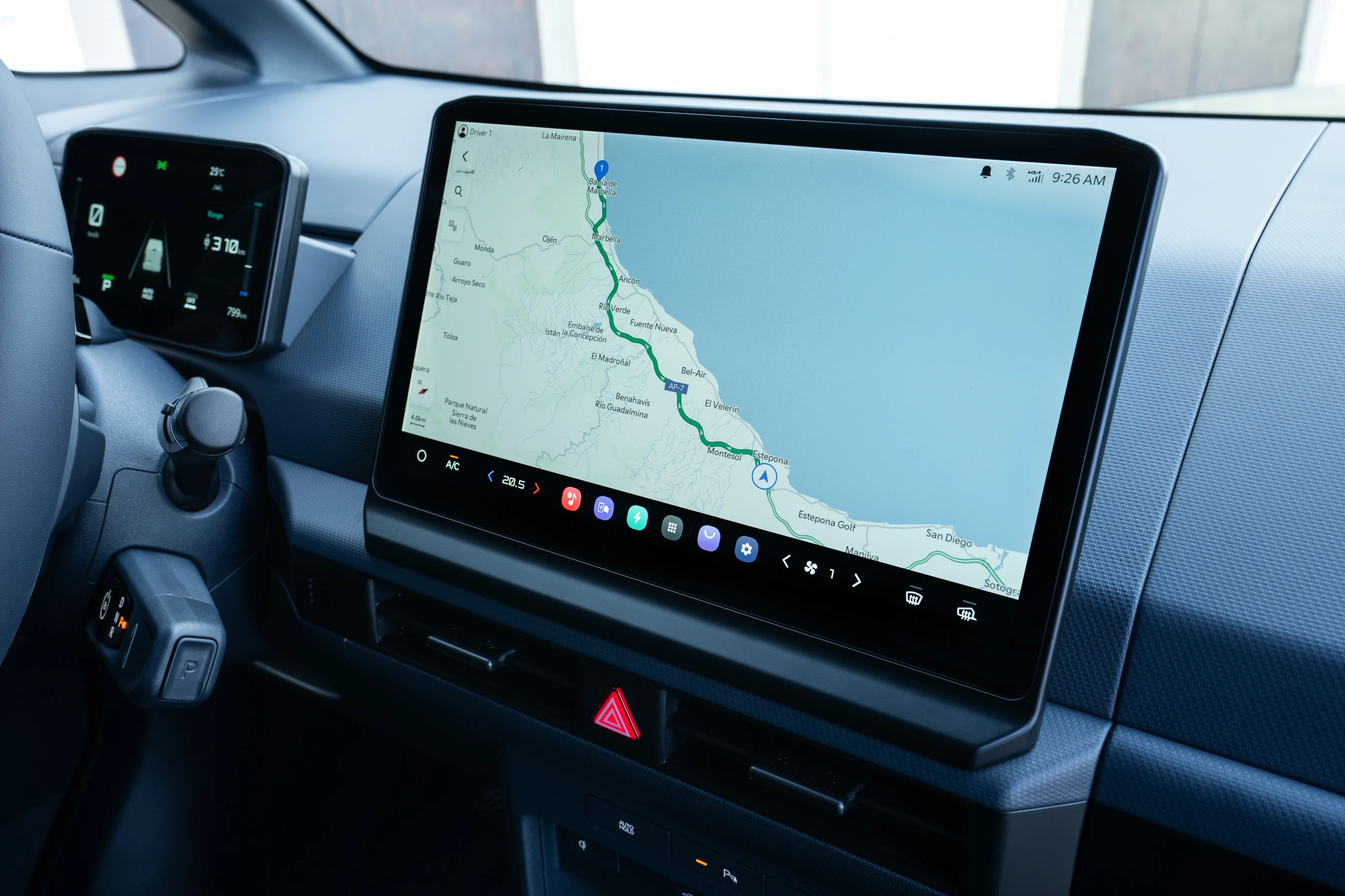 Kia PV5 Cargo Long Range screens view