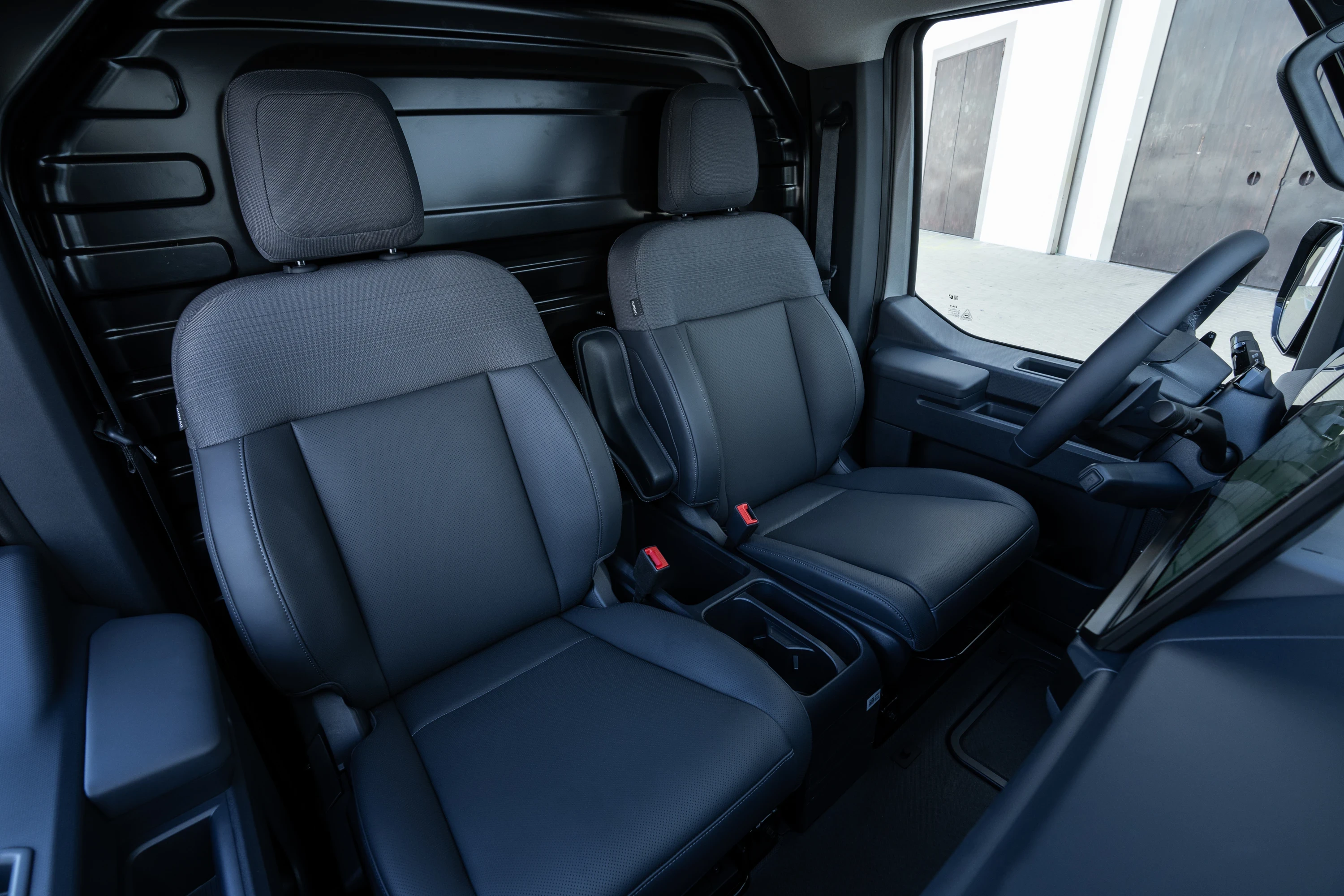 Kia PV5 Cargo Long Range frontseats view