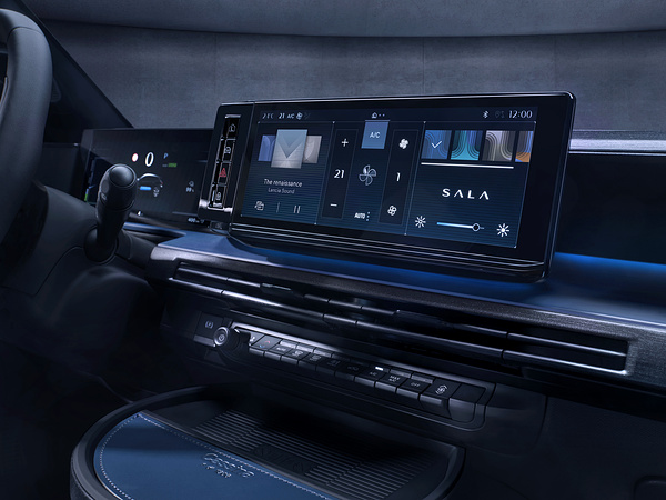 Lancia Ypsilon screens view