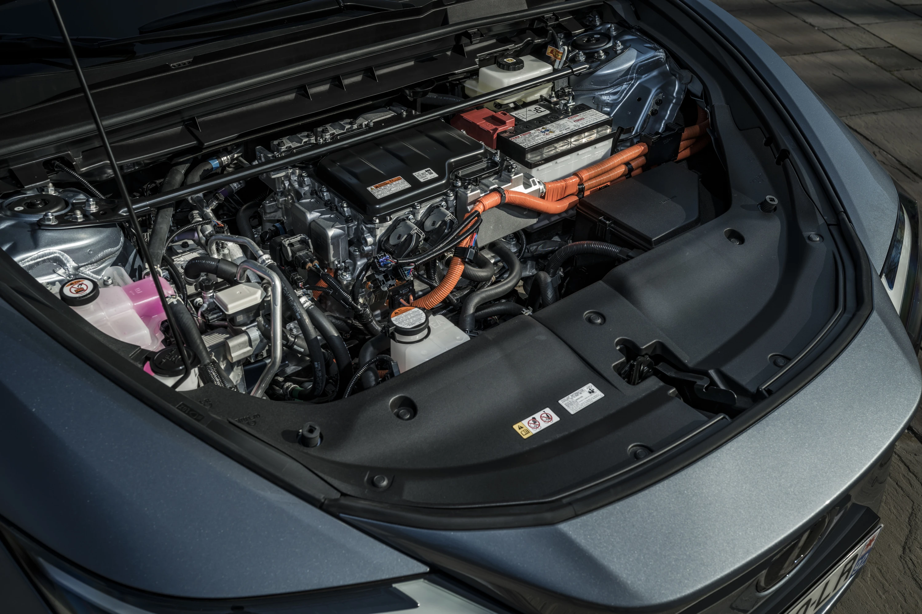 Lexus RZ 300e hood view