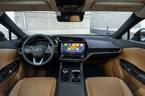 Lexus RZ 450e interior view