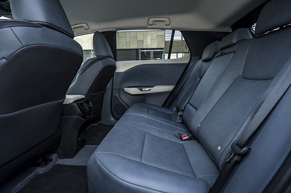 Lexus RZ 450e secondrowseats view