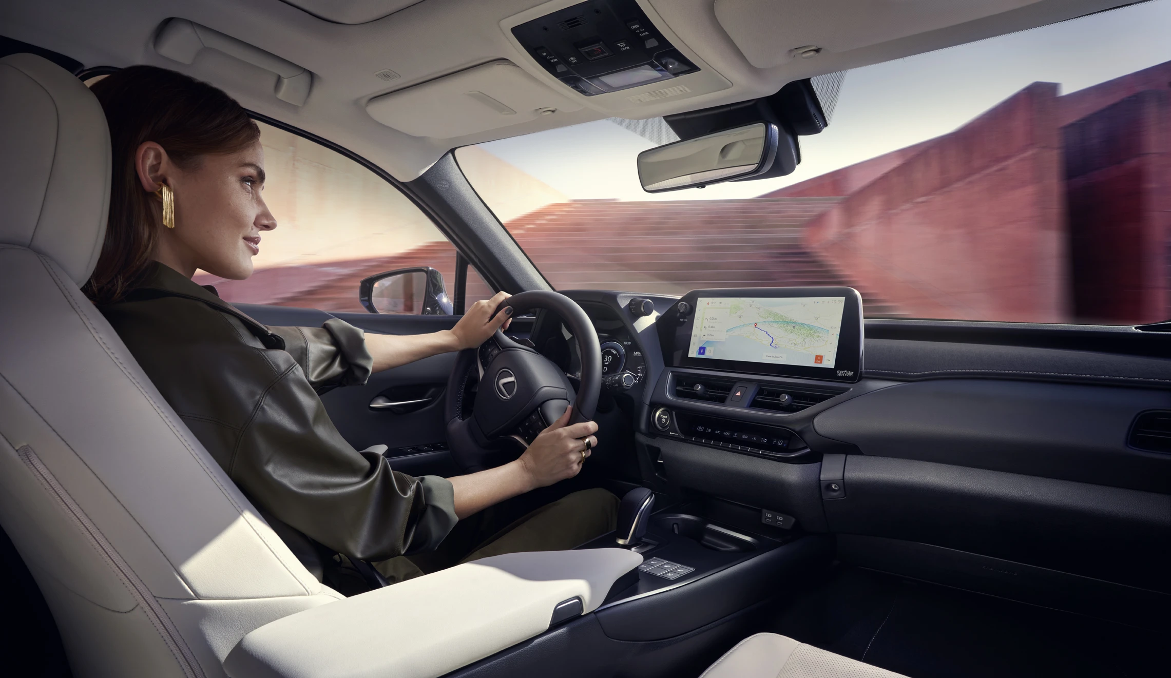 Lexus UX 300e interior view