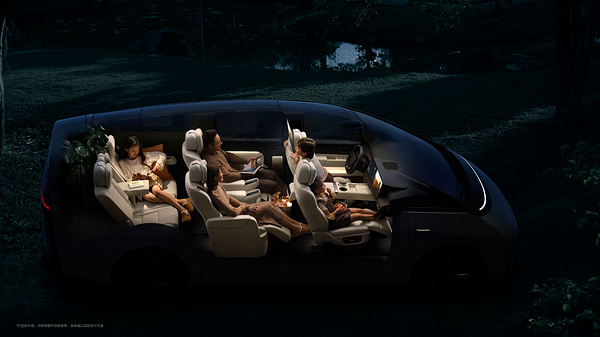 Li Auto MEGA interior view