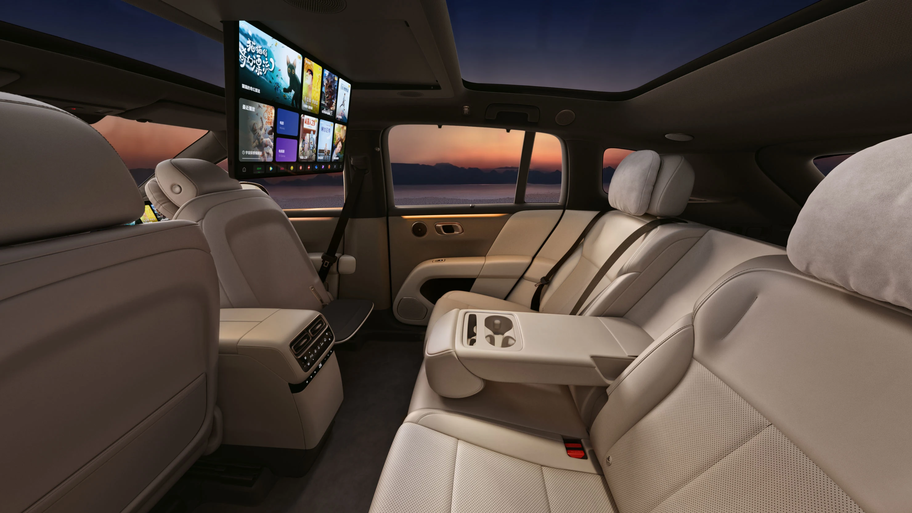 Li Auto i6 87.3 kWh AWD secondrowseats view