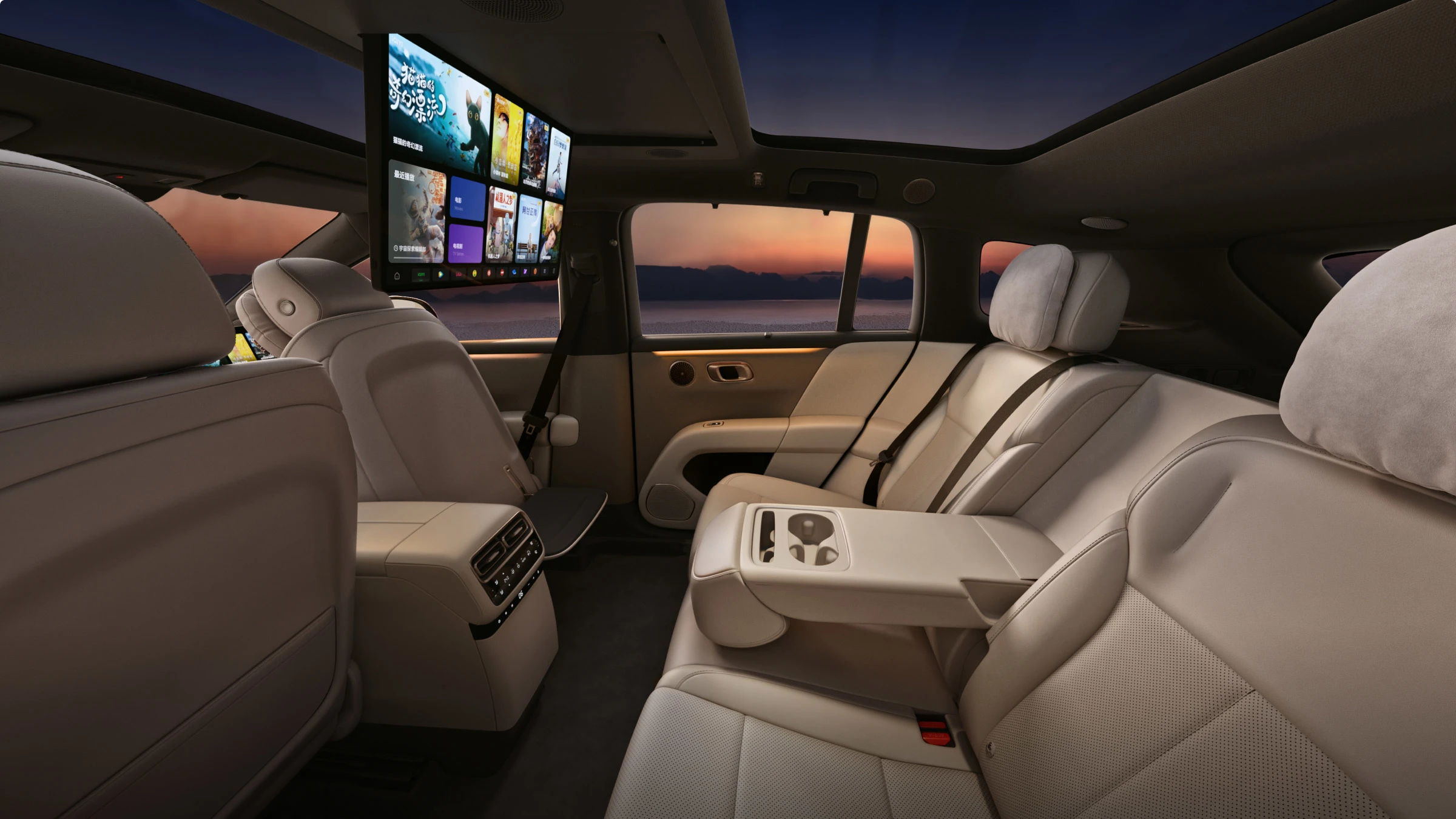 Li Auto i6 87.3 kWh AWD secondrowseats view