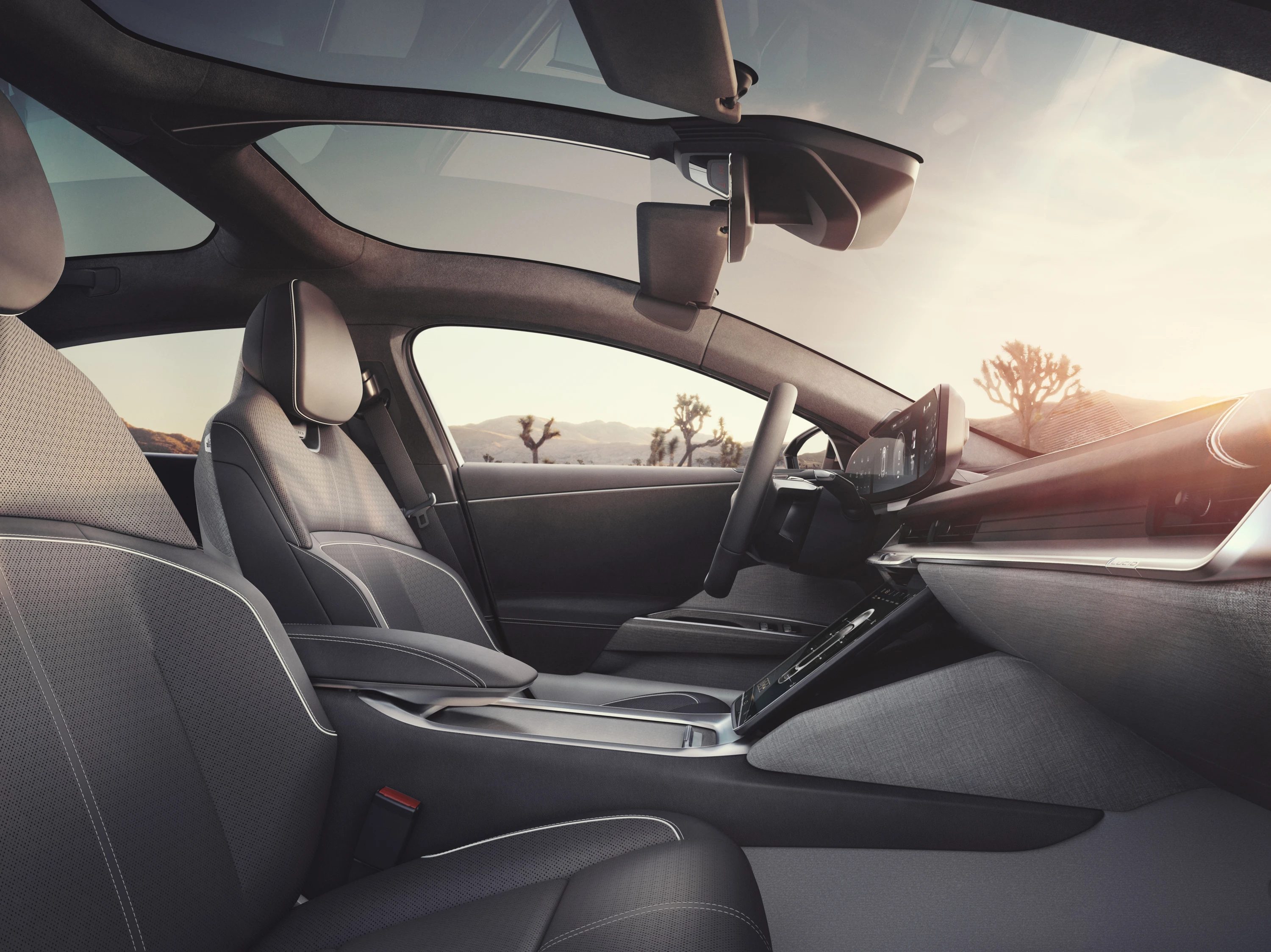 Lucid Air Dream Edition Performance frontseats view