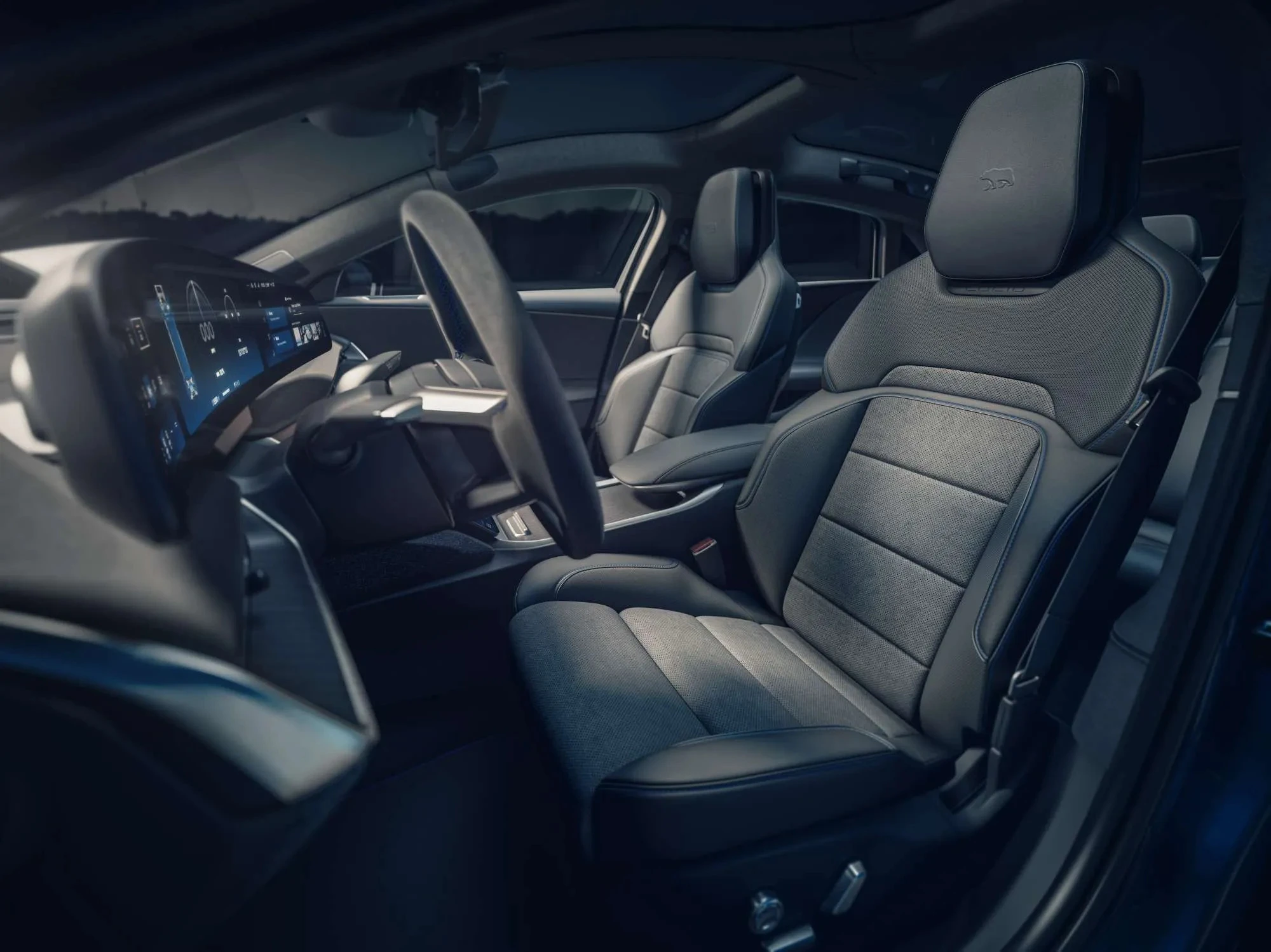 Lucid Air Sapphire screens view