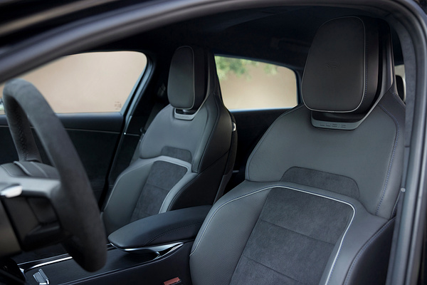 Lucid Air Sapphire frontseats view