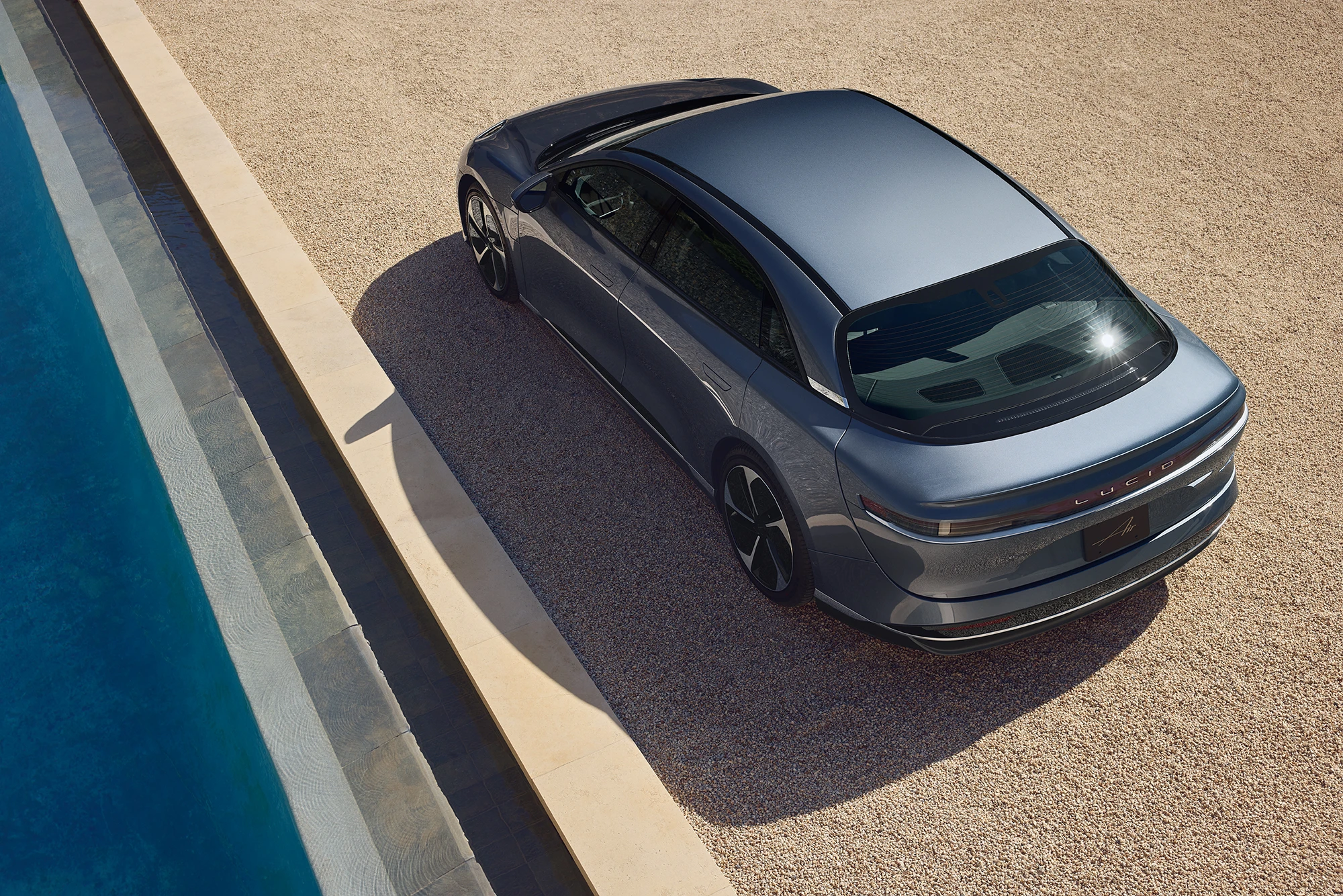 Lucid Air Touring exterior view