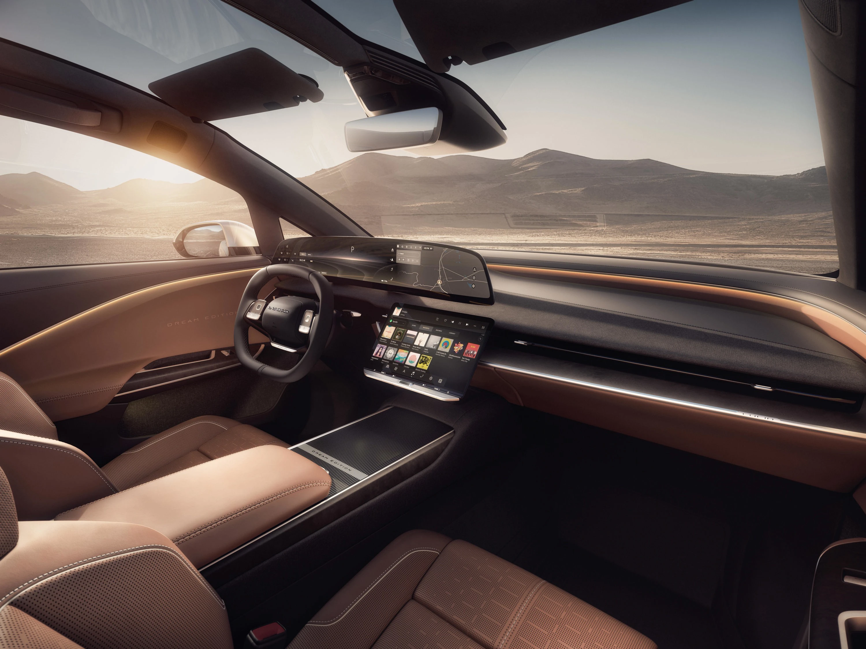 Lucid Gravity Grand Touring interior view