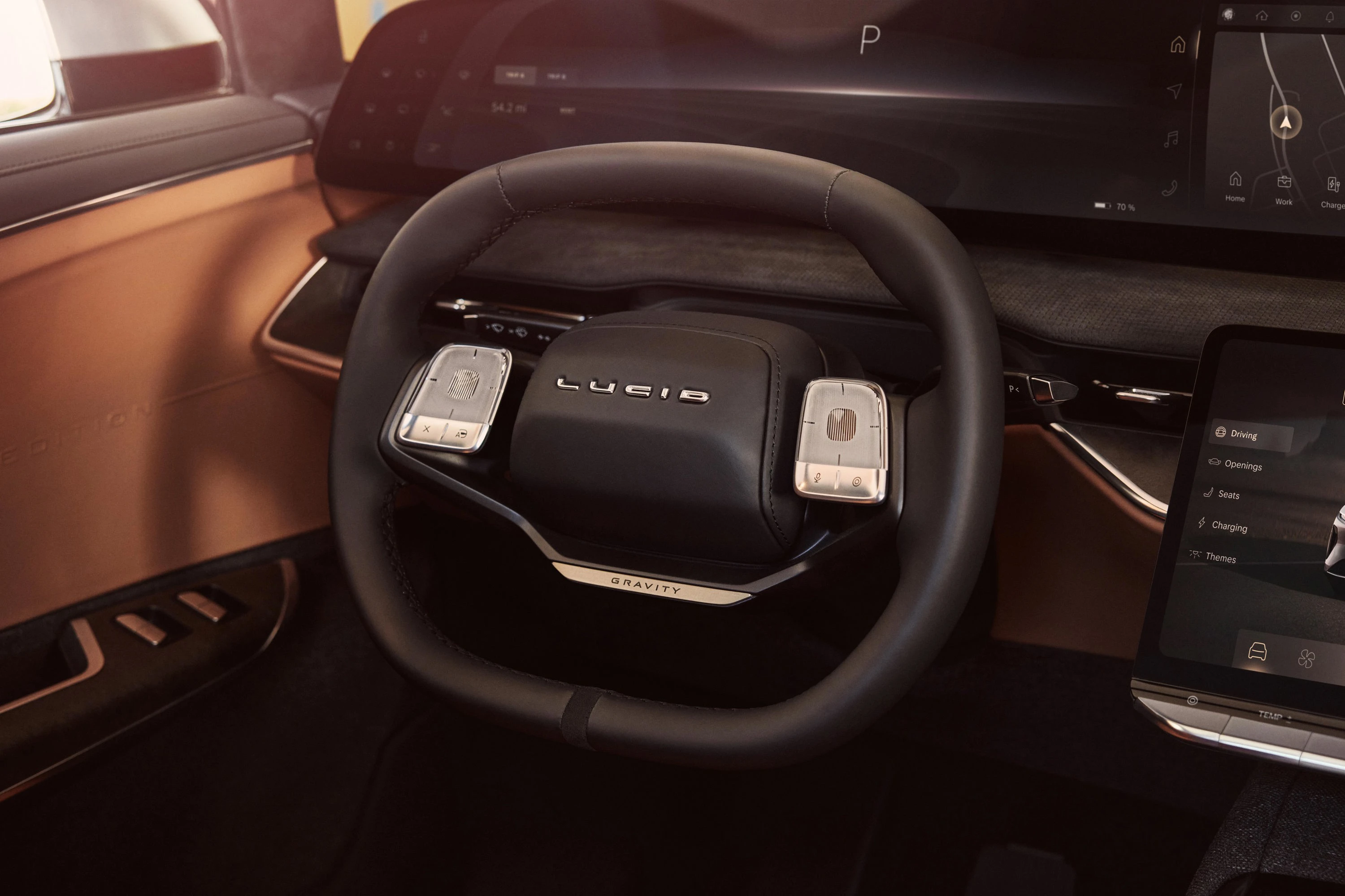 Lucid Gravity Grand Touring interior view