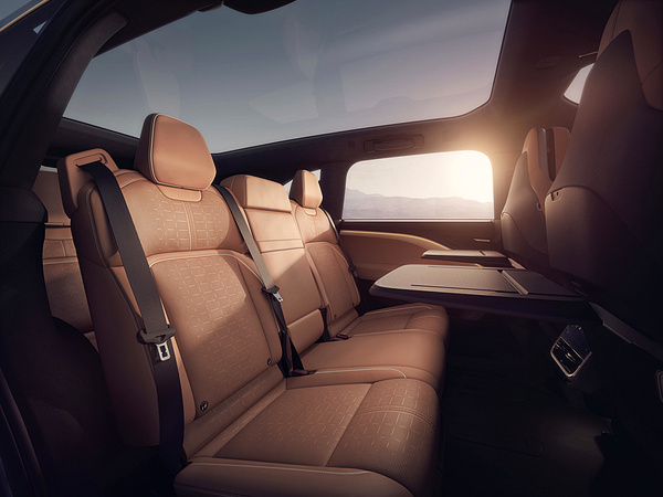 Lucid Gravity Touring secondrowseats view