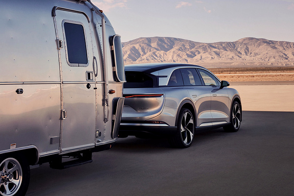 Lucid Gravity Touring trailer view