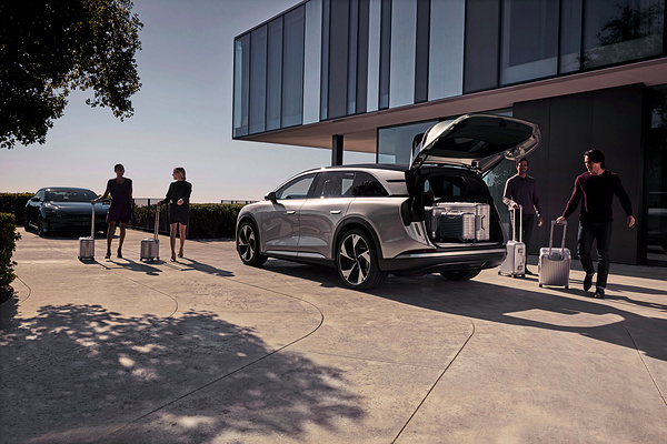 Lucid Gravity Touring trunk view