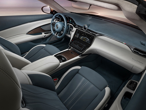 Maserati GranCabrio Folgore frontseats view