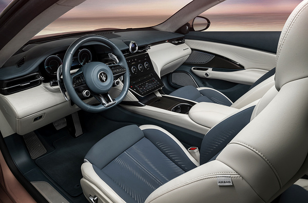 Maserati GranCabrio Folgore interior view