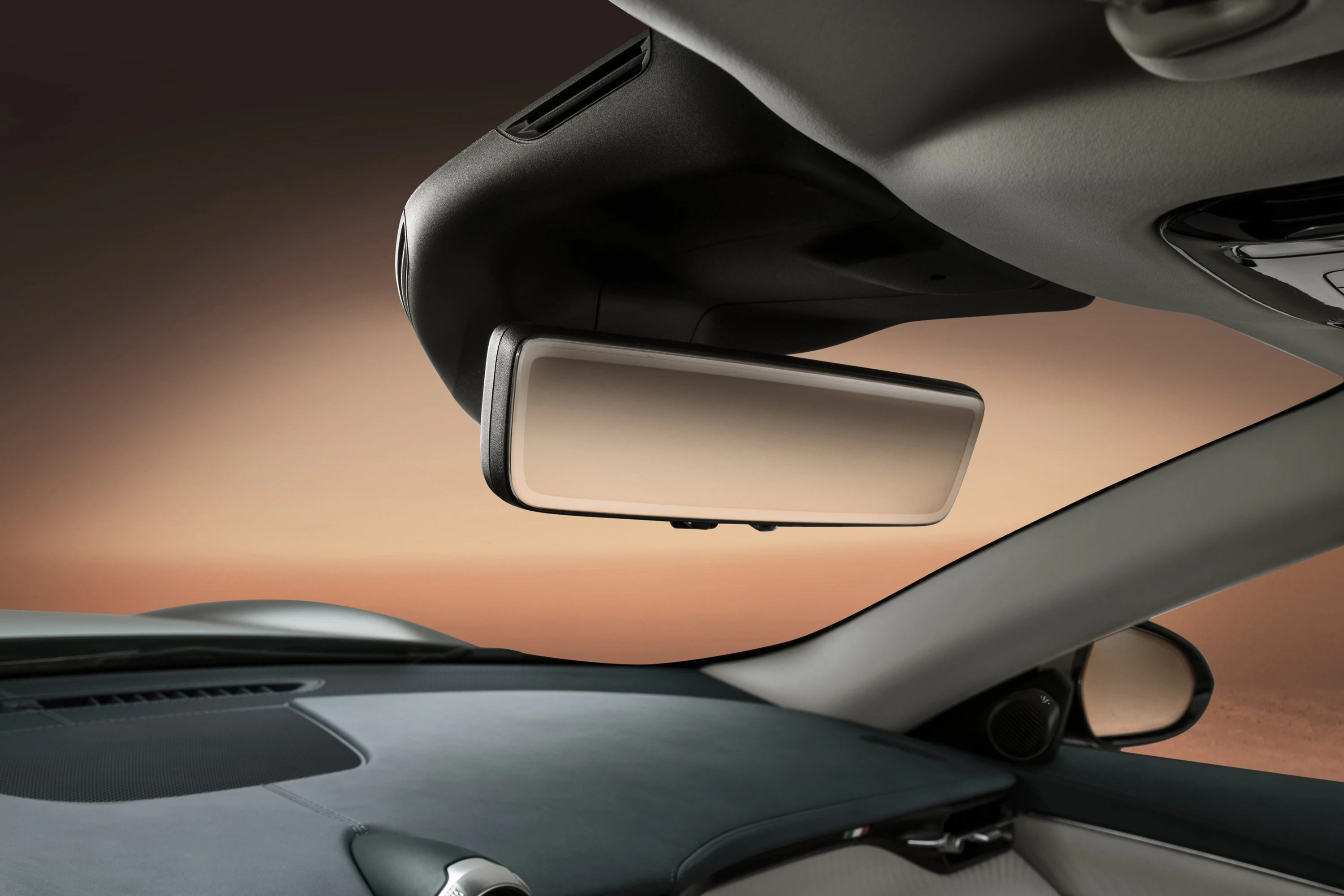 Maserati GranTurismo Folgore mirror view