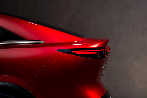Mazda 6e long range taillights view