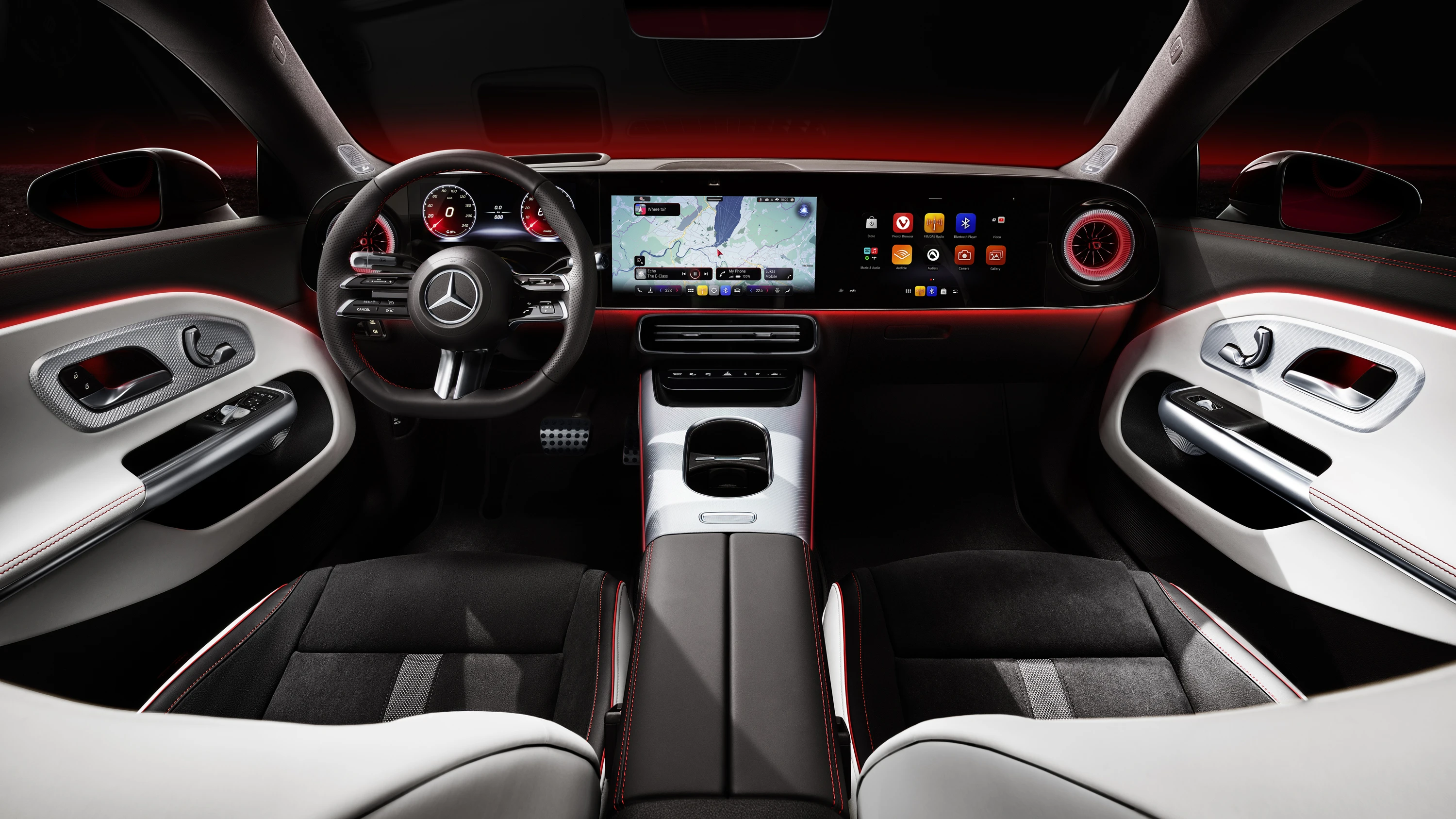 Mercedes CLA 200 interior view