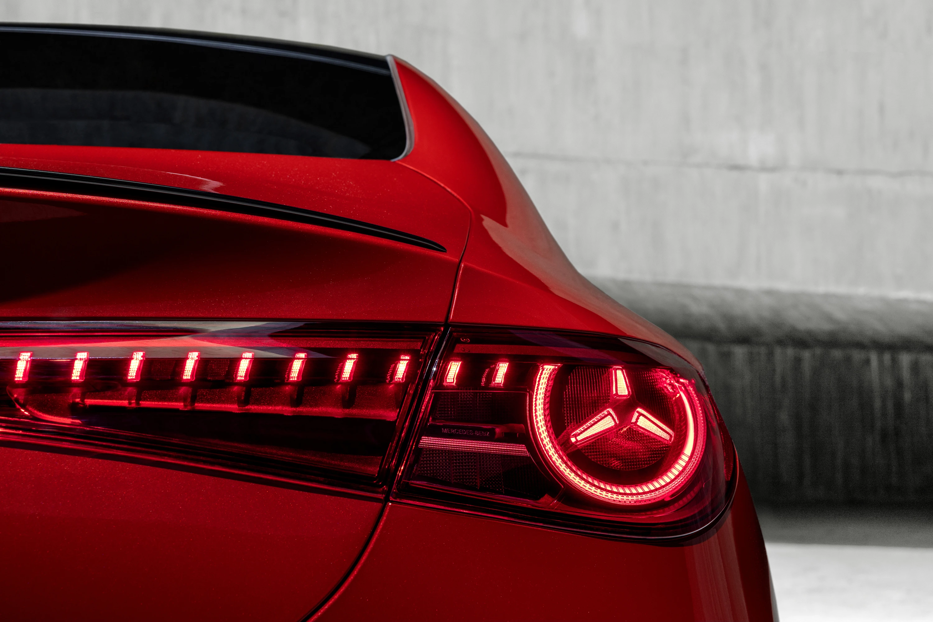 Mercedes CLA 200 taillights view