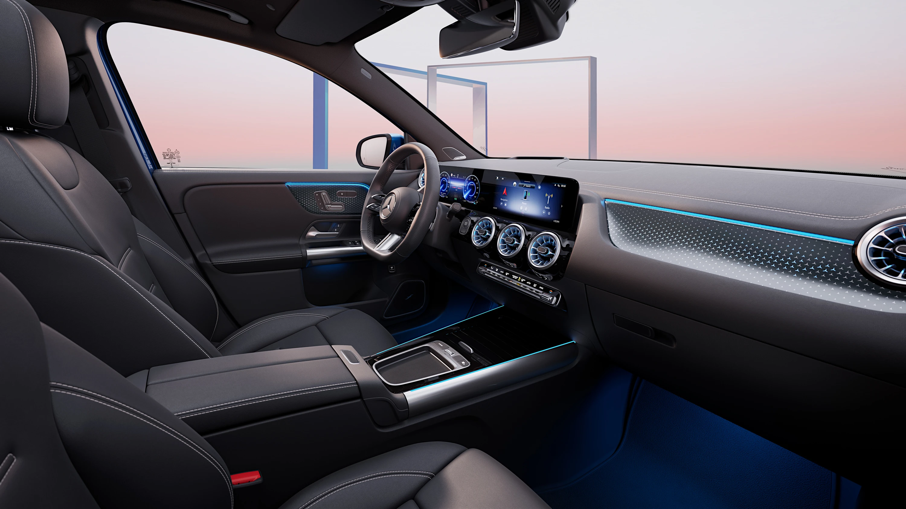 Mercedes-EQ EQA 250+ frontseats view