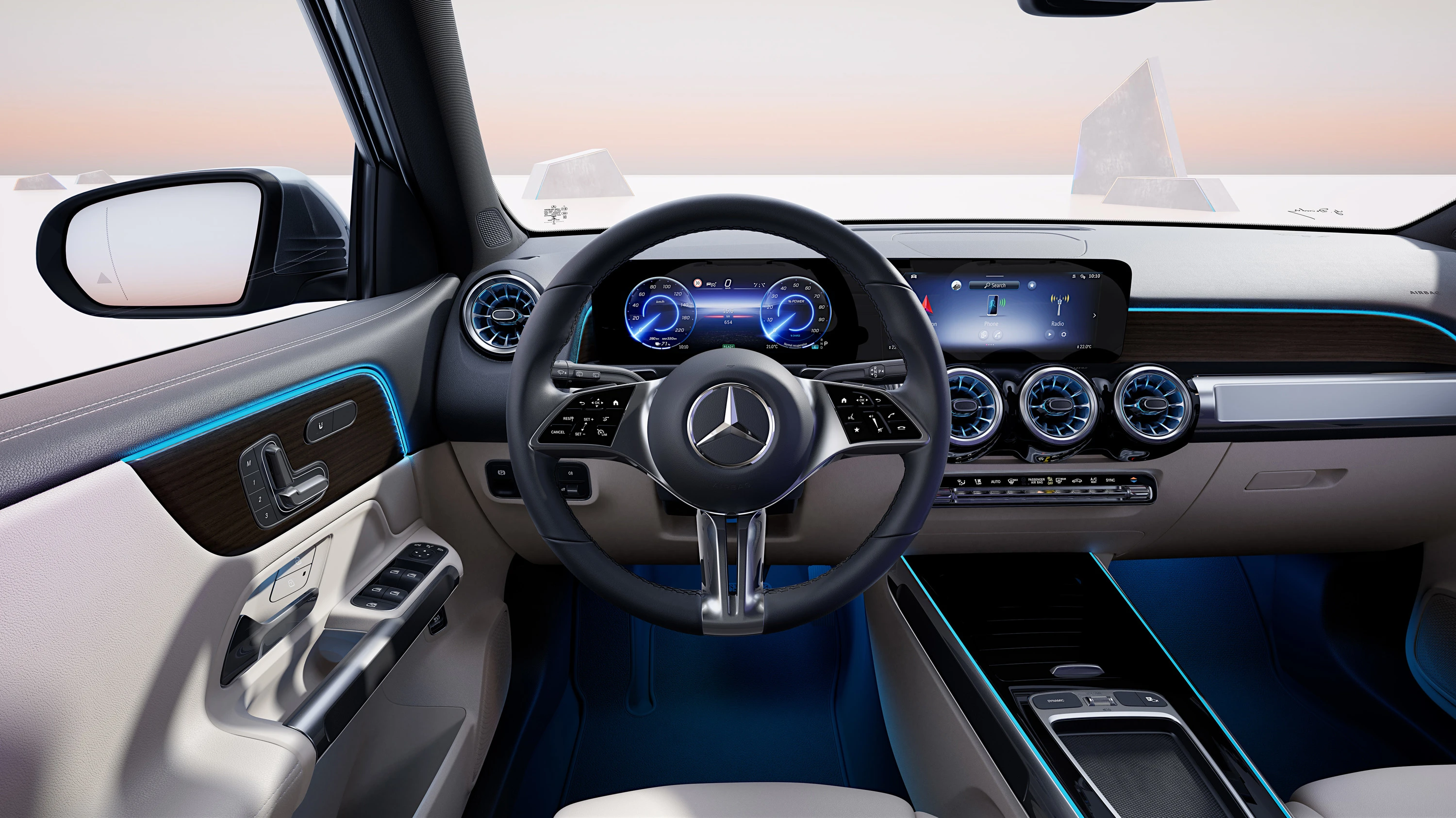 Mercedes-EQ EQA 250+ screens view
