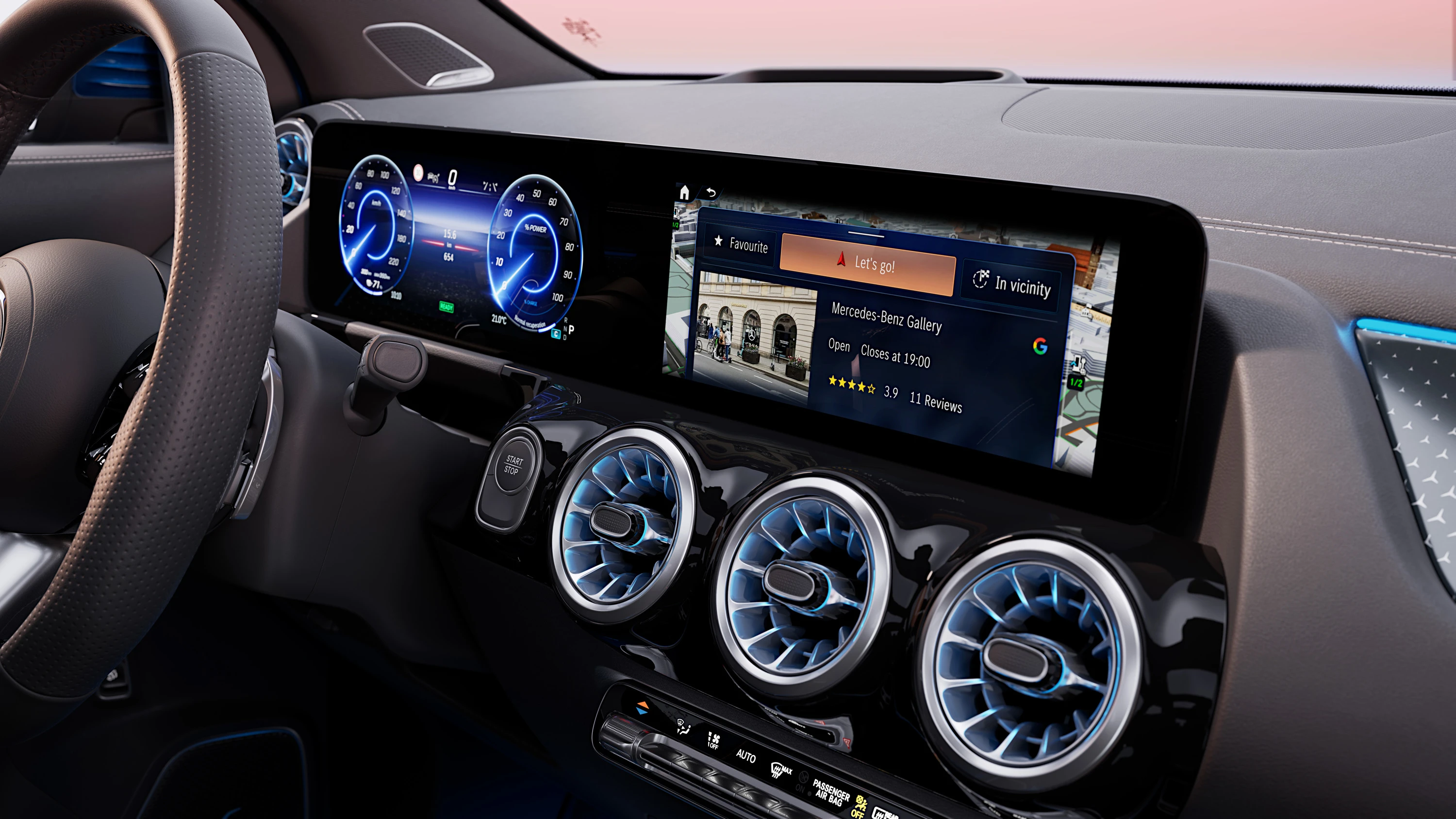 Mercedes-EQ EQA 250+ screens view