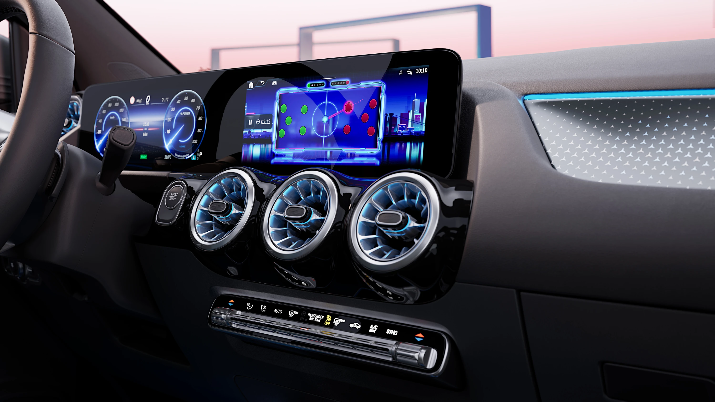 Mercedes-EQ EQA 250+ screens view