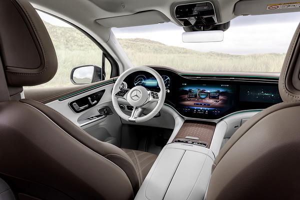 Mercedes-EQ EQE 350+ SUV screens view