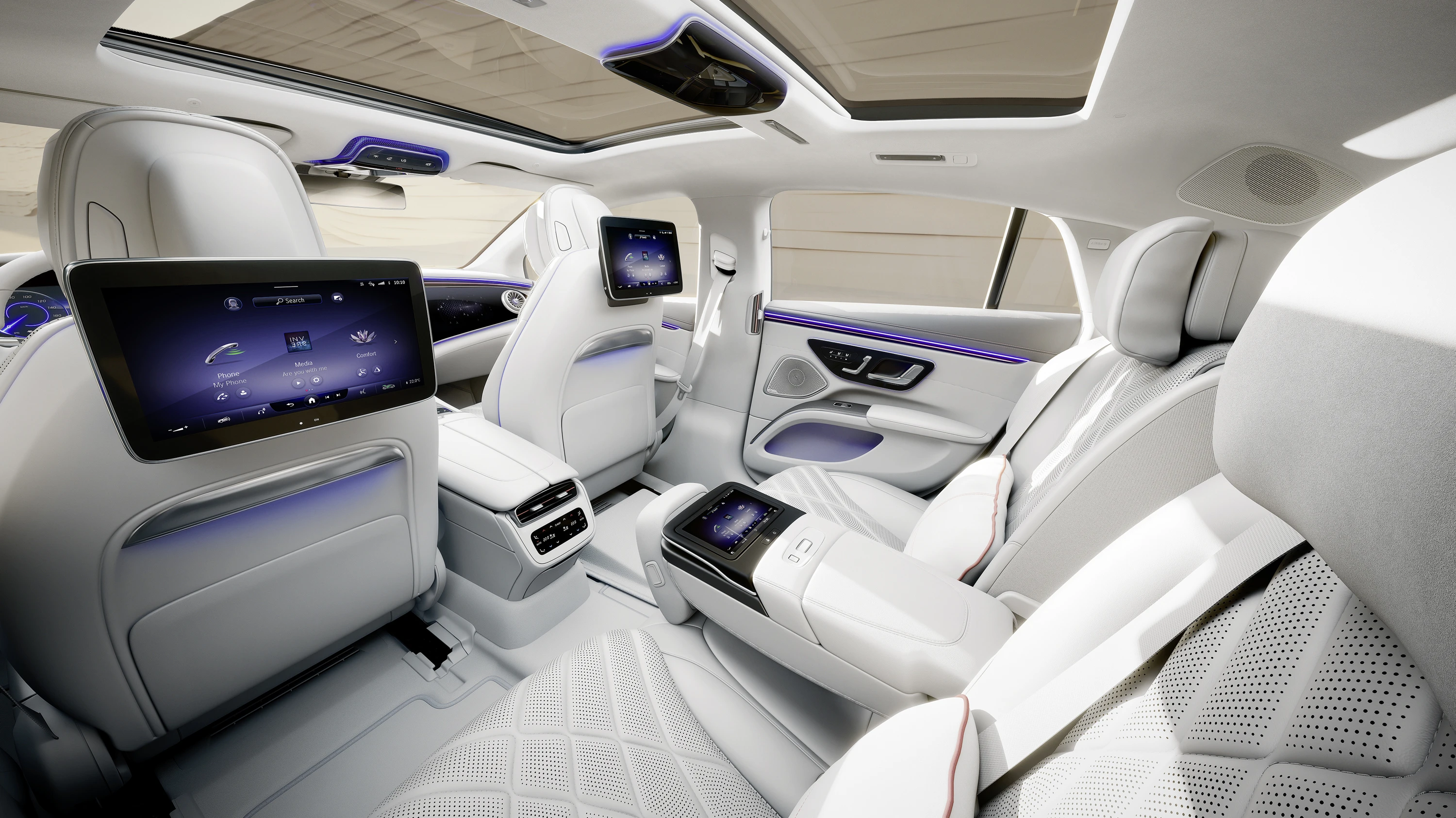 Mercedes-EQ EQS 580 4MATIC secondrowseats view