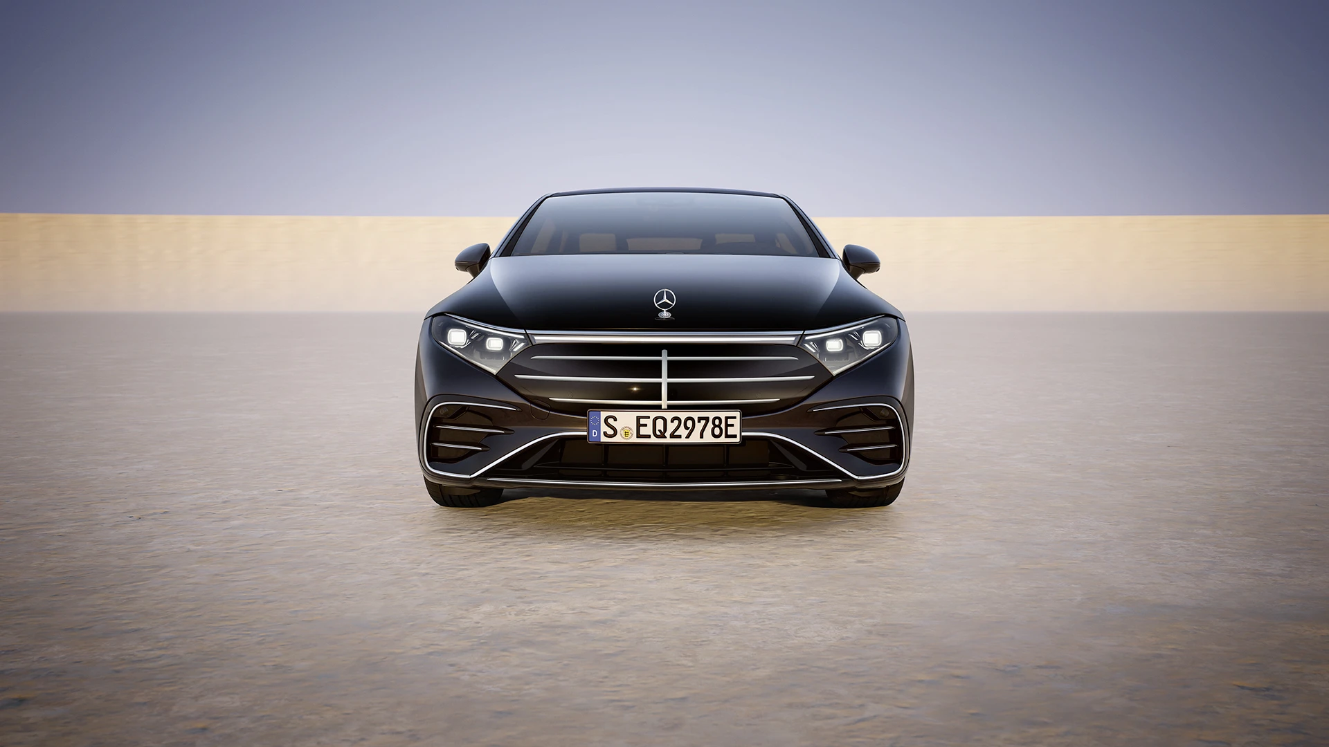 Mercedes-EQ EQS 580 4MATIC headlights view