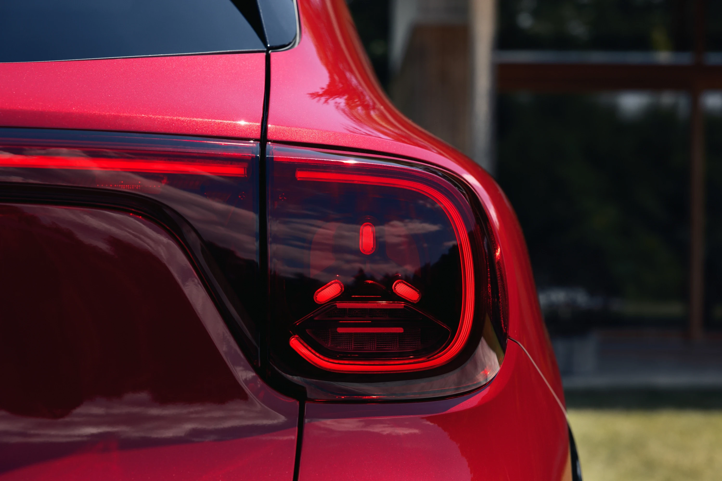 Mercedes GLA 250+ taillights view
