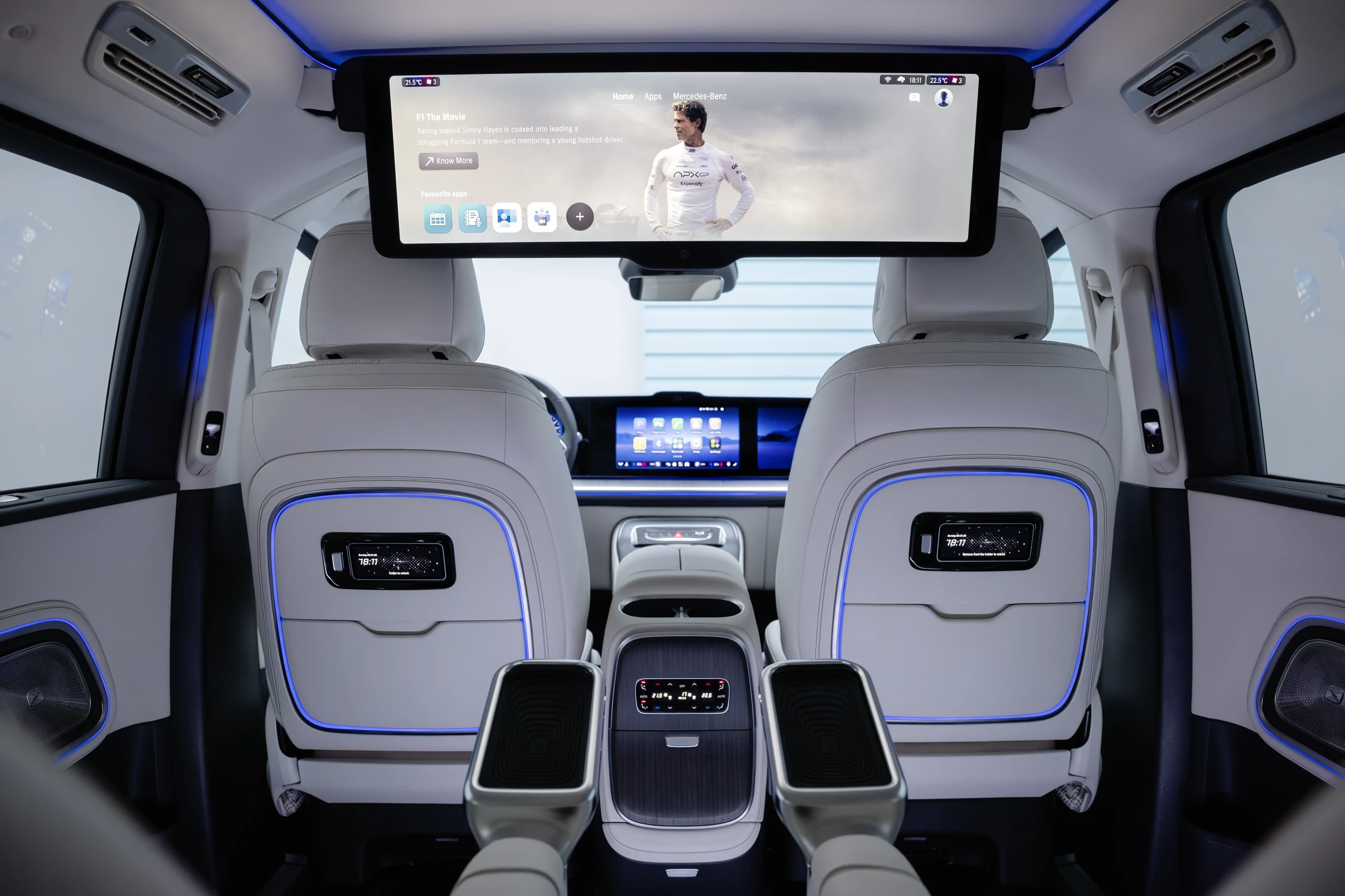 Mercedes VLE 300 screens view