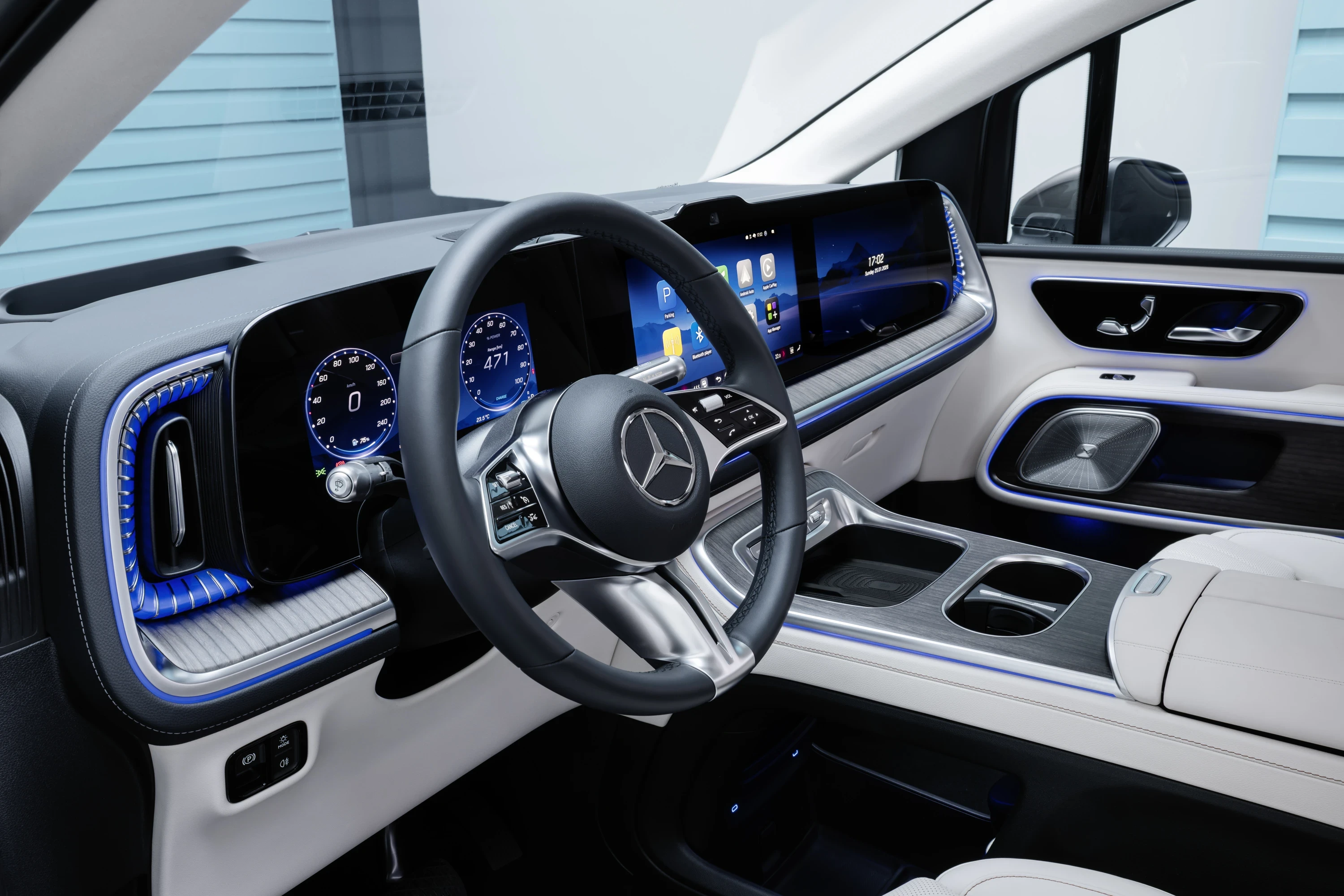 Mercedes VLE 300 screens view