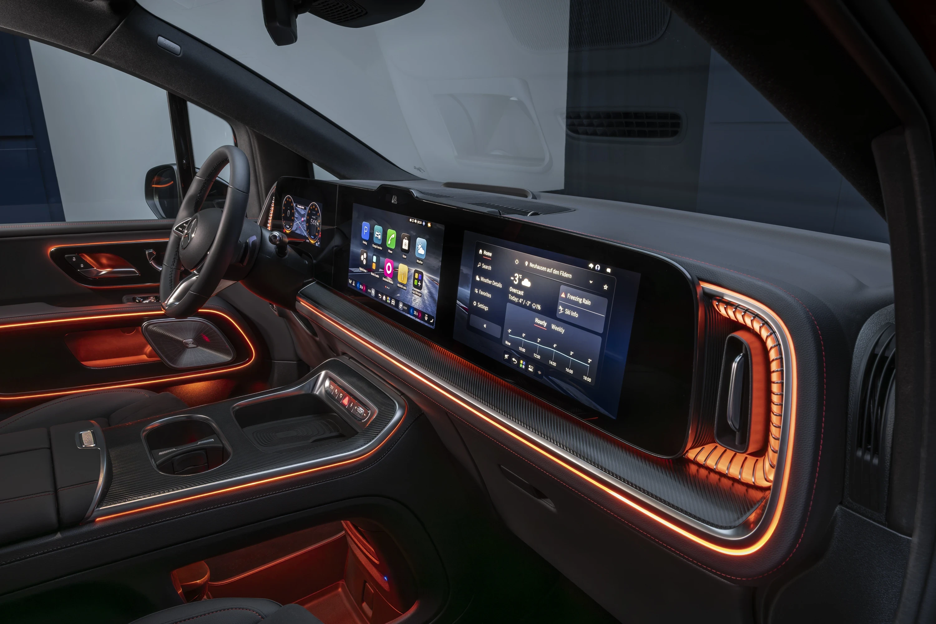 Mercedes VLE 300 interior view