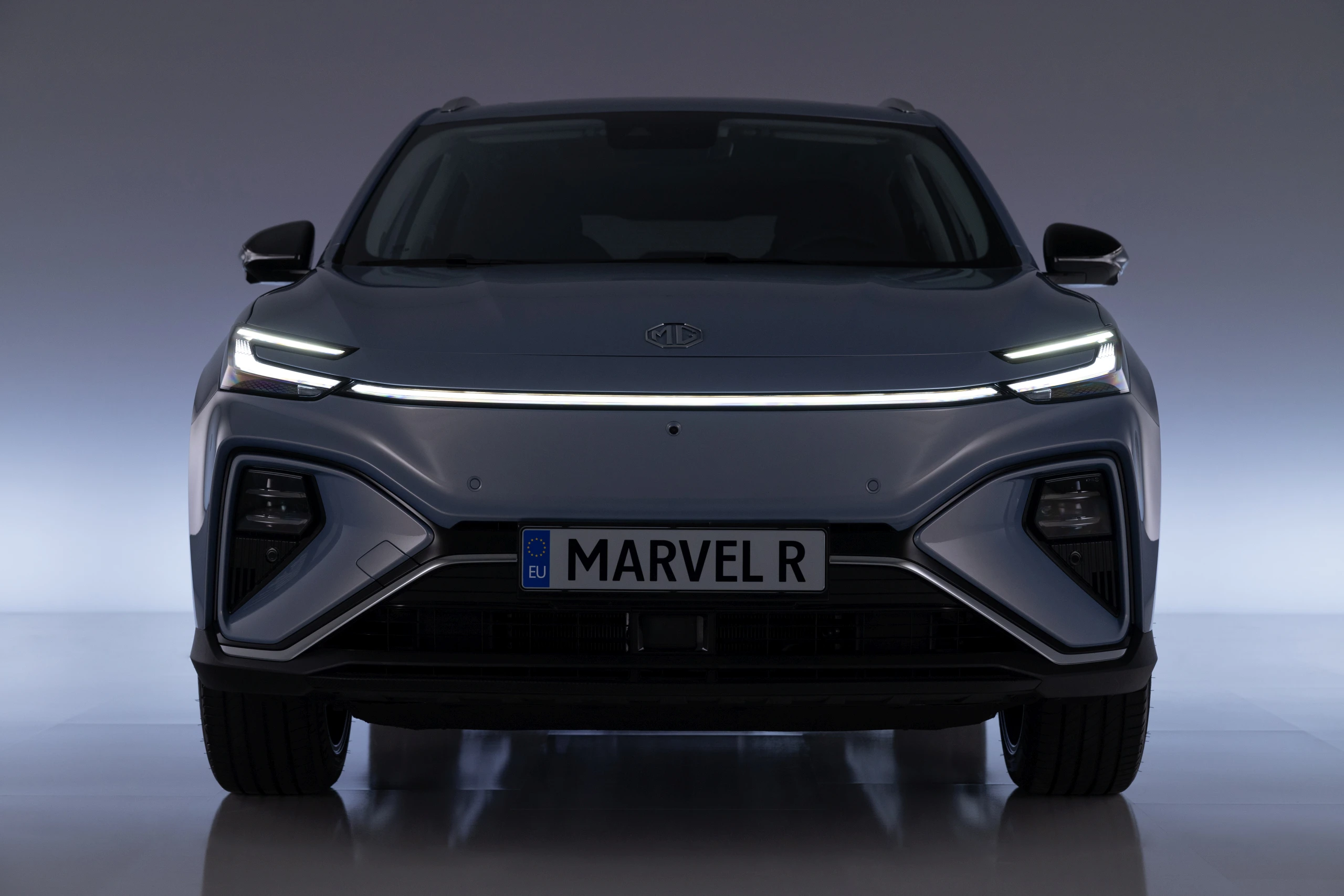 MG Marvel R Electric Performance headlights view